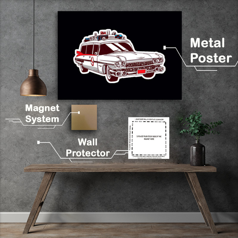 Buy Metal Poster : (Childhood Cars Ghostbusters)