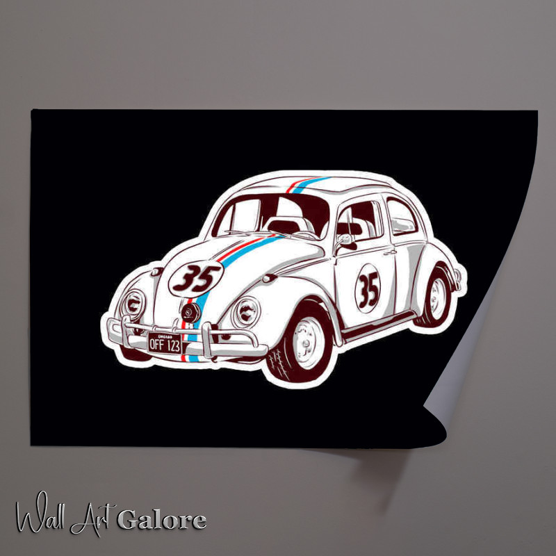 Buy Unframed Poster : (Childhood Cars Herbie)