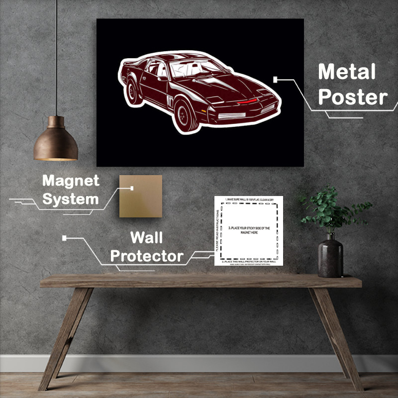 Buy Metal Poster : (Childhood Cars Knightrider)
