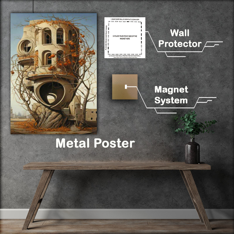 Buy Metal Poster : (Abuilding in a circular shape)