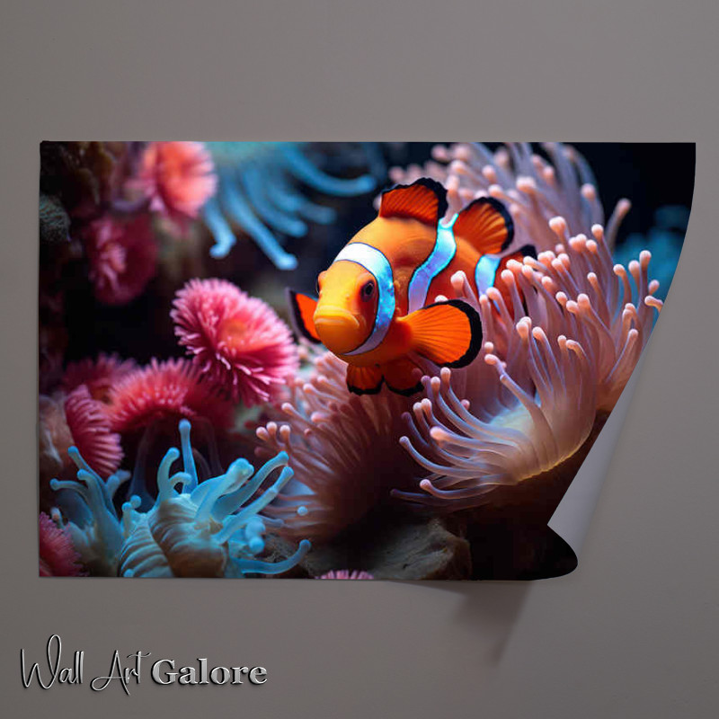 Buy Unframed Poster : (The Clown fish is in the sea anemone)