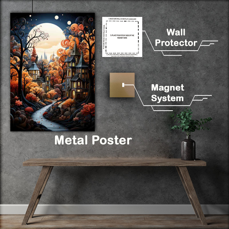 Buy Metal Poster : (Castle Dreamscape)