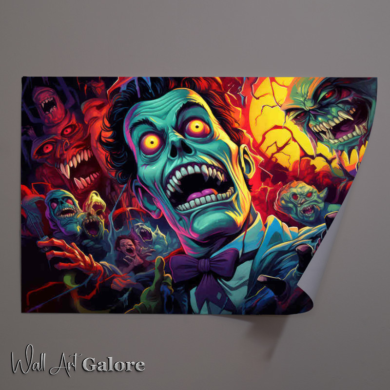 Buy Unframed Poster : (Zombie Horror Movie A thousand Faces)