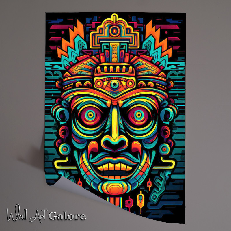 Buy Unframed Poster : (Bright colorful art design with a geometric style)