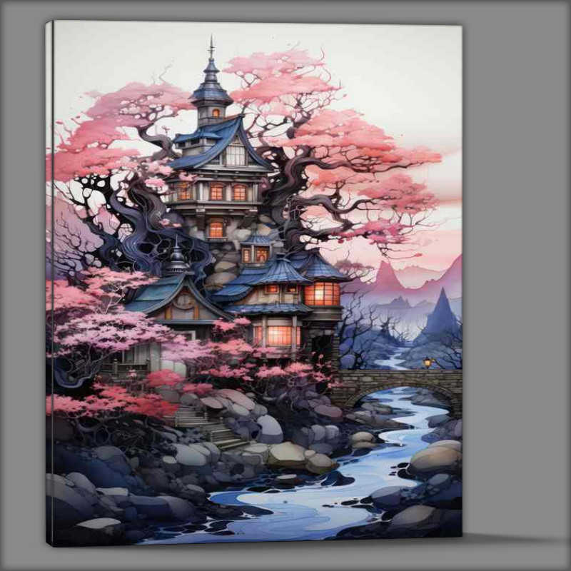 Buy Canvas : (Castle Reserve Your Spot in pink)