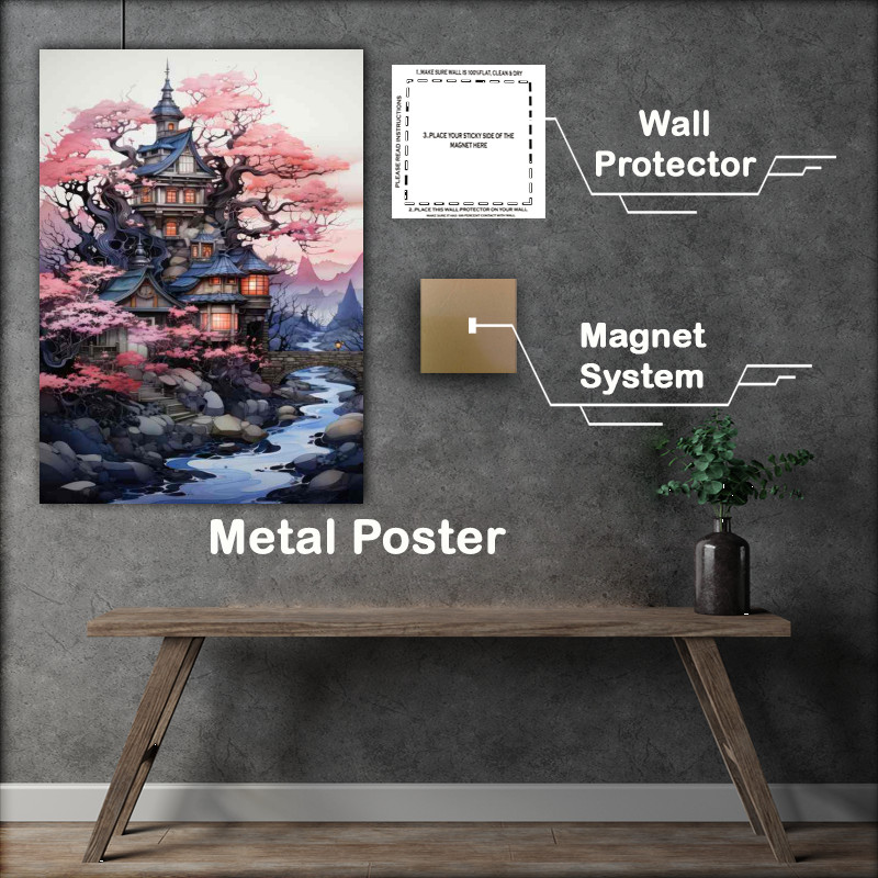 Buy Metal Poster : (Castle Reserve Your Spot in pink)