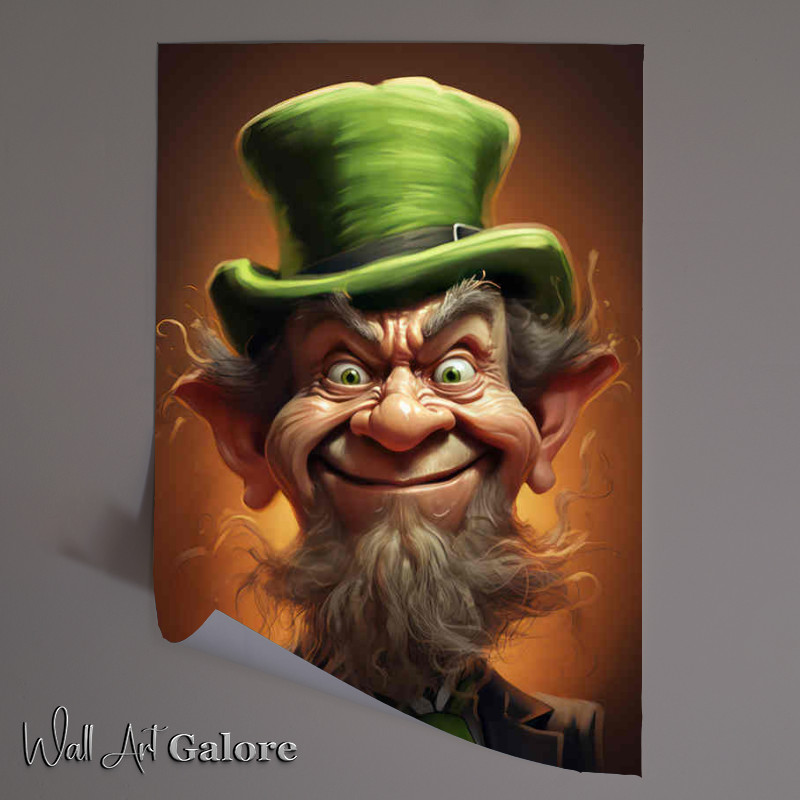 Buy Unframed Poster : (Whimsical Wonders The World of Cartoon Leprechauns)