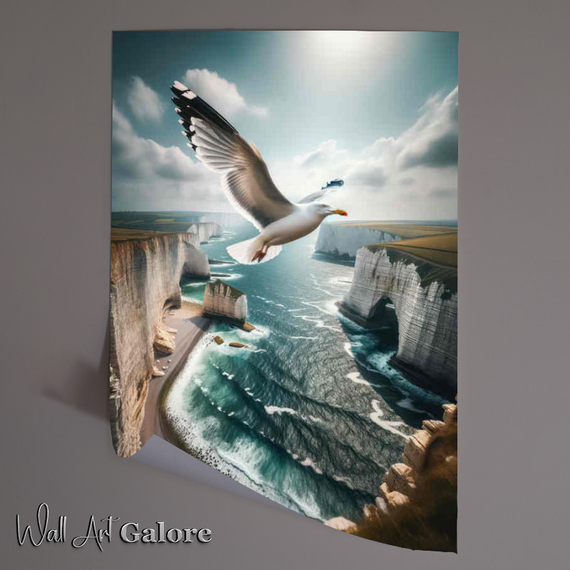Buy : (Seagulls Coastal Flight Poster)