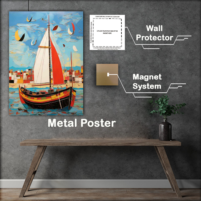Buy Metal Poster : (Capturing the Essence of Boats Sailing)