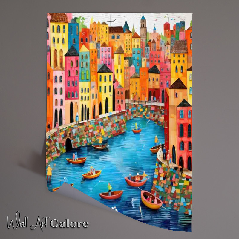 Buy Unframed Poster : (Sailing Serenity The Magic of Boats on the Open Waters)