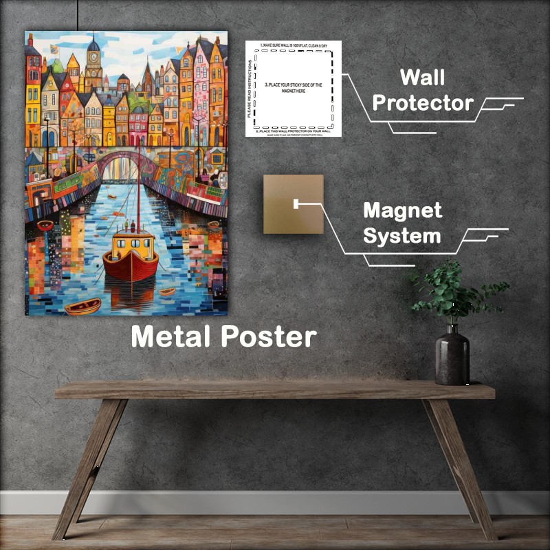 Buy Metal Poster : (Small boat on the river)