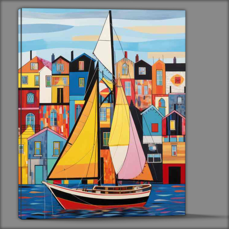 Buy Canvas : (The Call of the Sea Boats Setting Sail on Endless Water)