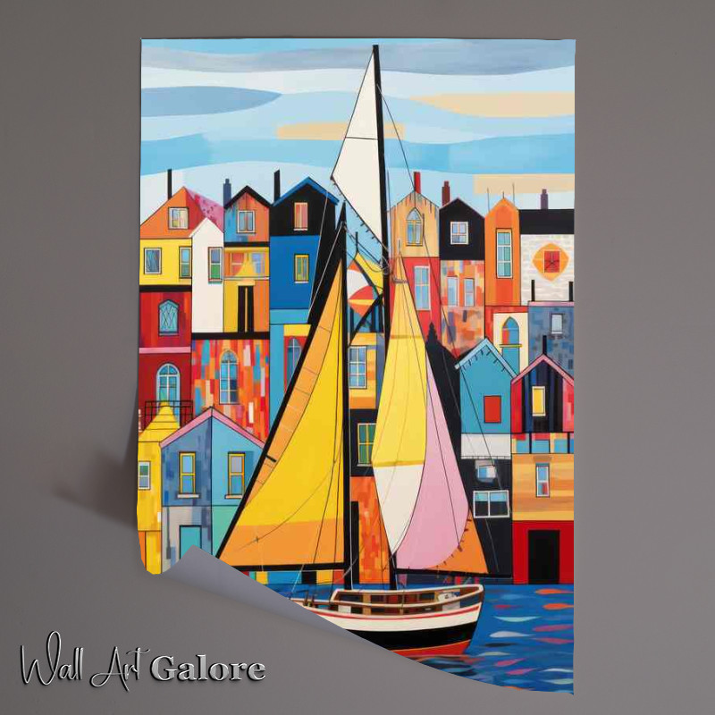 Buy Unframed Poster : (The Call of the Sea Boats Setting Sail on Endless Water)