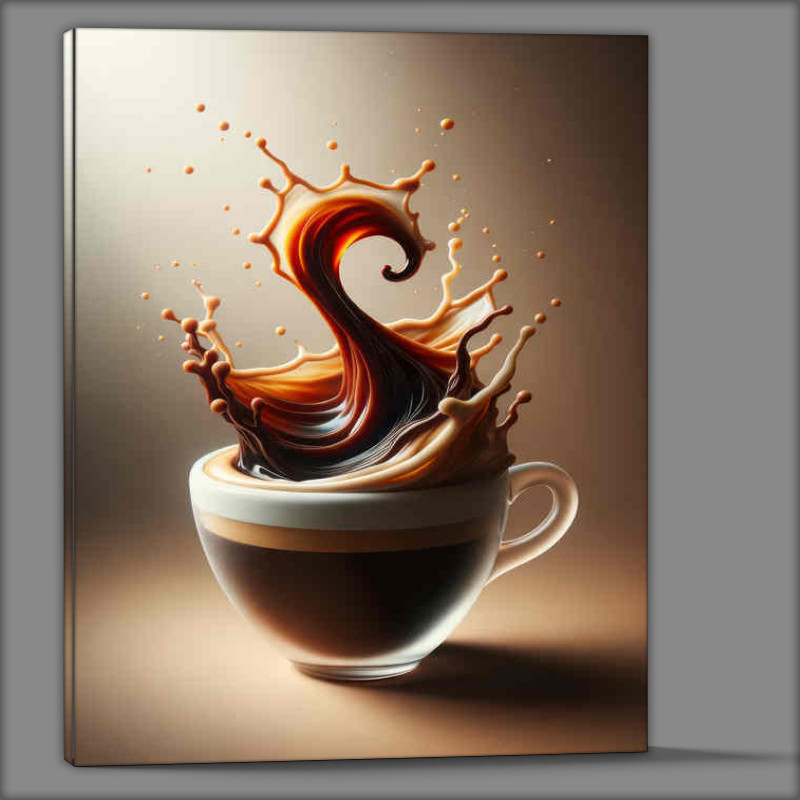 Buy Canvas : (Americano Artistry Waters Dance with Espresso)