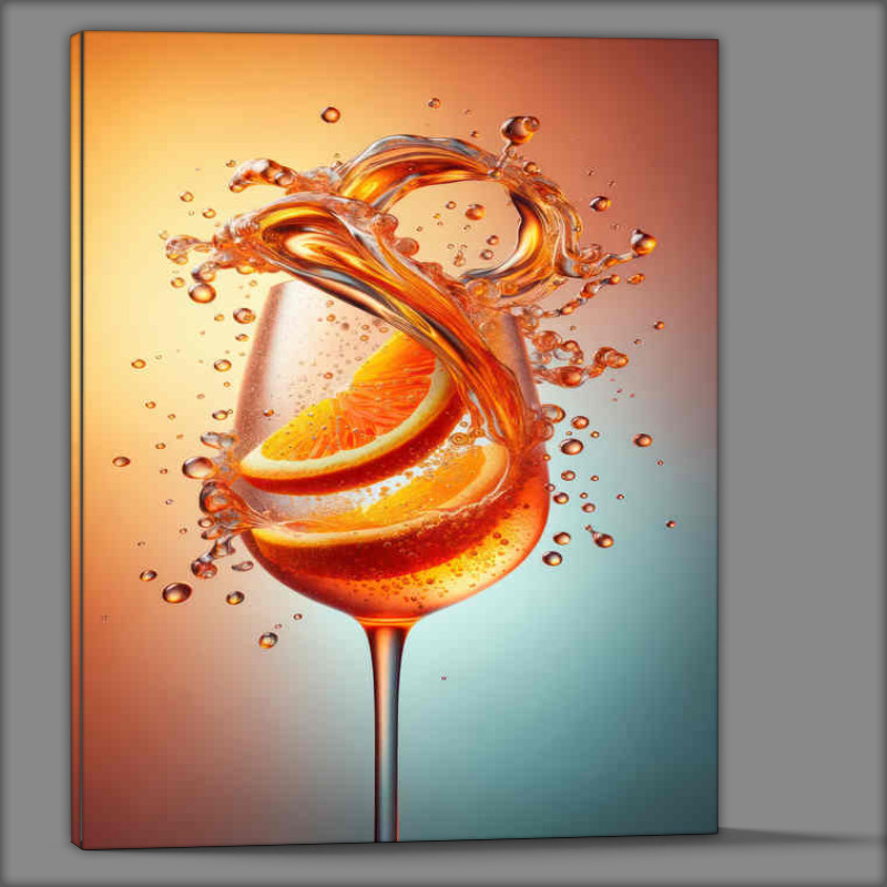 Buy Canvas : (Aperol Spritz Aesthetics Orange Slices Dynamic Dive)