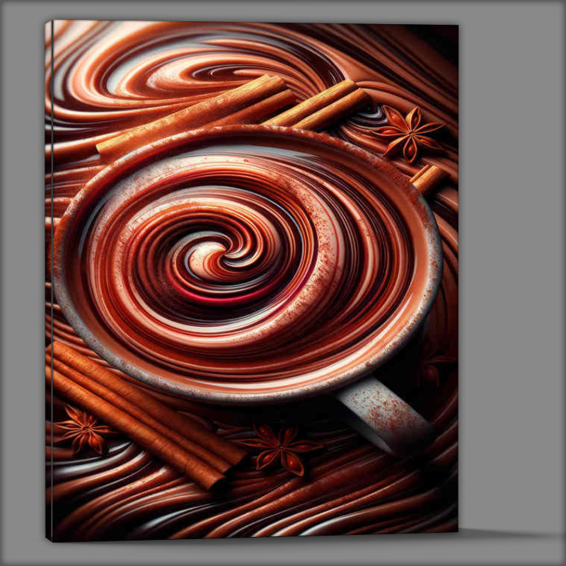 Buy Canvas : (Cinnamon Swirl Sensation Spiced Chocolate Euphoria)