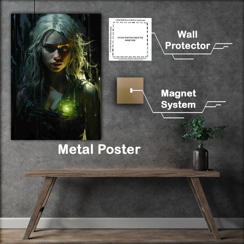 Buy Metal Poster : (Art of blade black khaleesi)