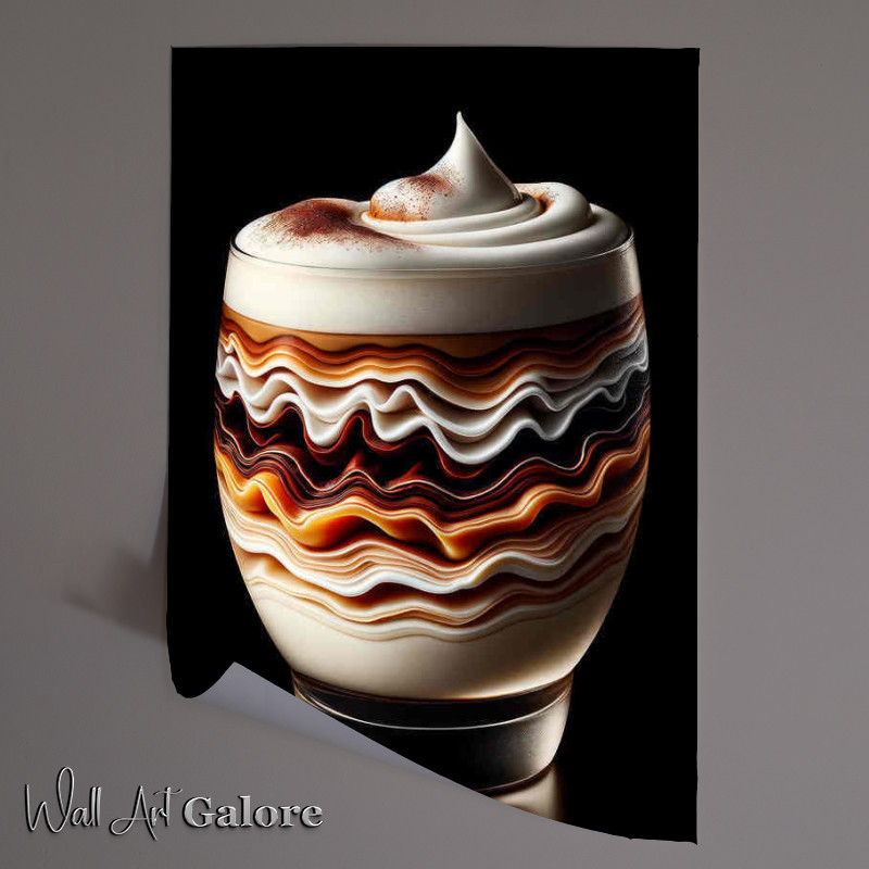 Buy Unframed Poster : (Macchiato Microcosm Layered Elegance in Minute Detail)