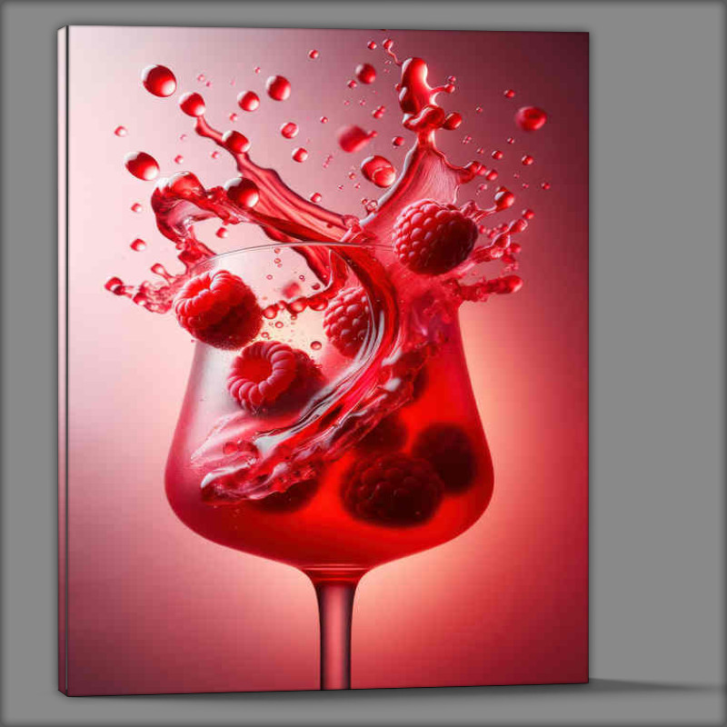 Buy Canvas : (Raspberry Collins Drama Berry Burst in Detail)