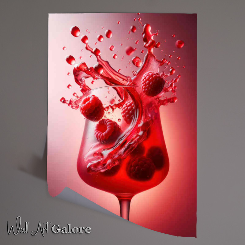 Buy Unframed Poster : (Raspberry Collins Drama Berry Burst in Detail)