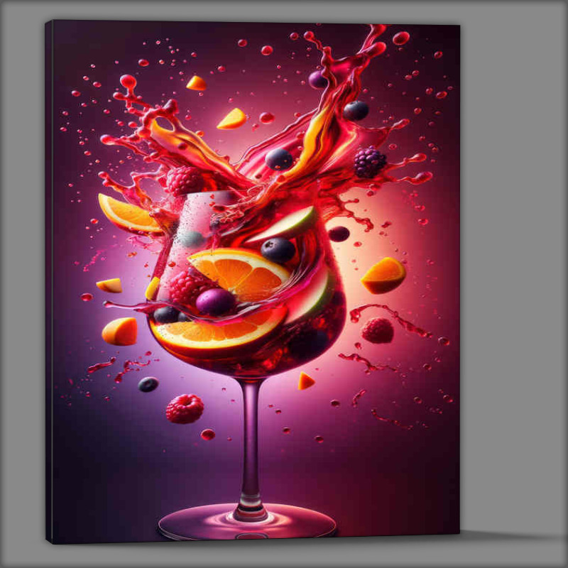 Buy Canvas : (Sangria Splendor Fruit Medleys Dynamic Splash)