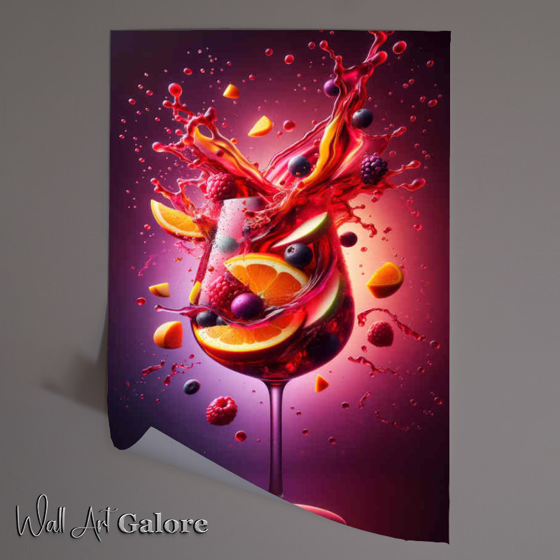 Buy Unframed Poster : (Sangria Splendor Fruit Medleys Dynamic Splash)