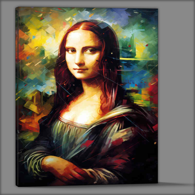 Buy Canvas : (Abstract art style mona liza)