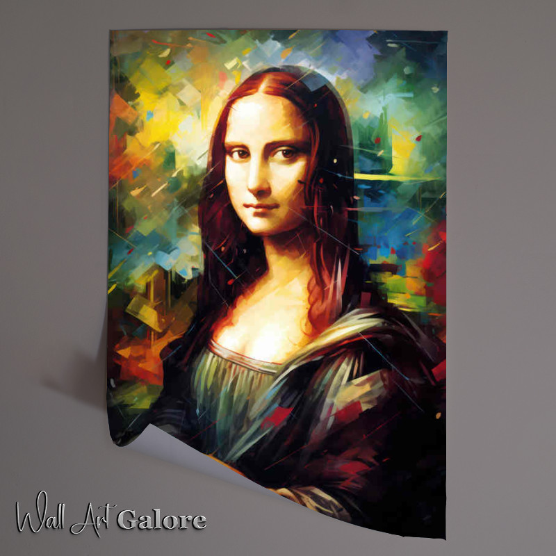 Buy Unframed Poster : (Abstract art style mona liza)