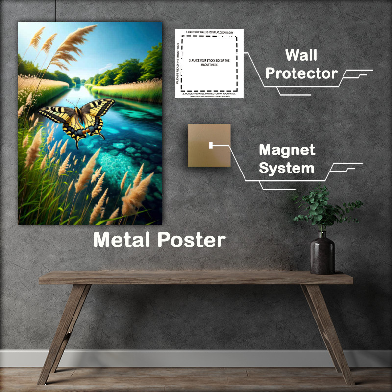 Buy : (Riverside Dance Butterfly Metal Poster)