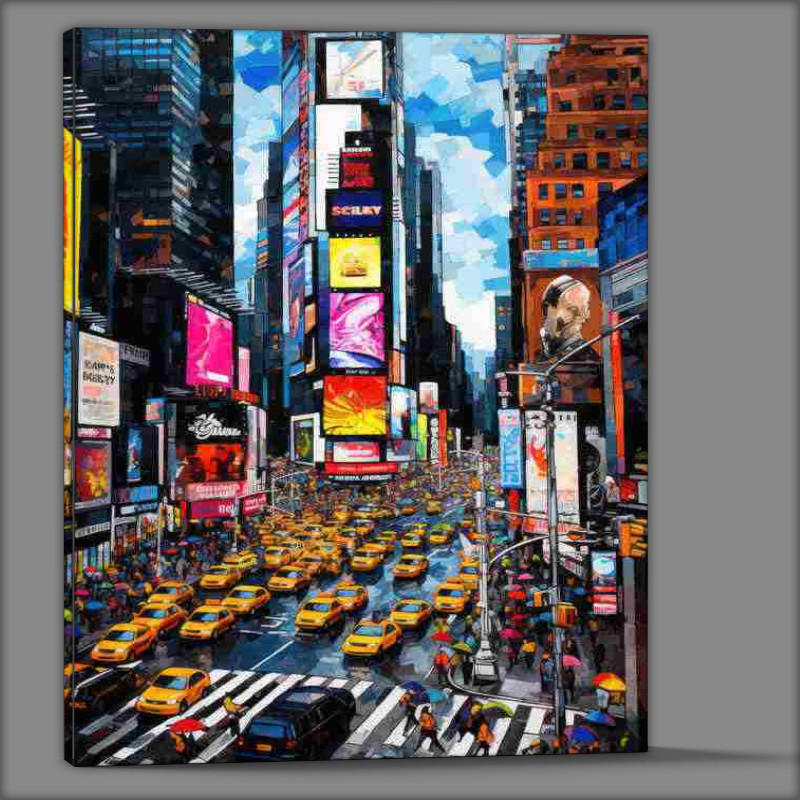 Buy Canvas : (New York Times square the big city)