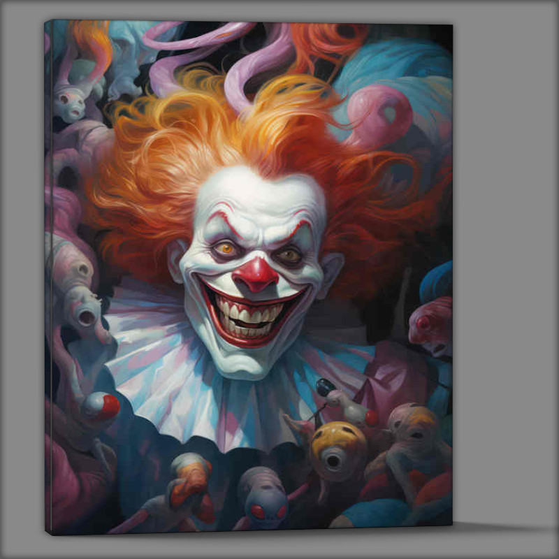 Buy Canvas : (Creepy Clown Conspiracy Unmasking the Horror)