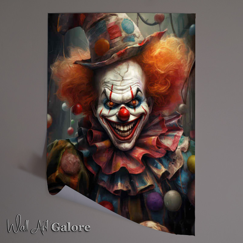 Buy Unframed Poster : (Fear in Makeup Exploring the World of Creepy Clowns)