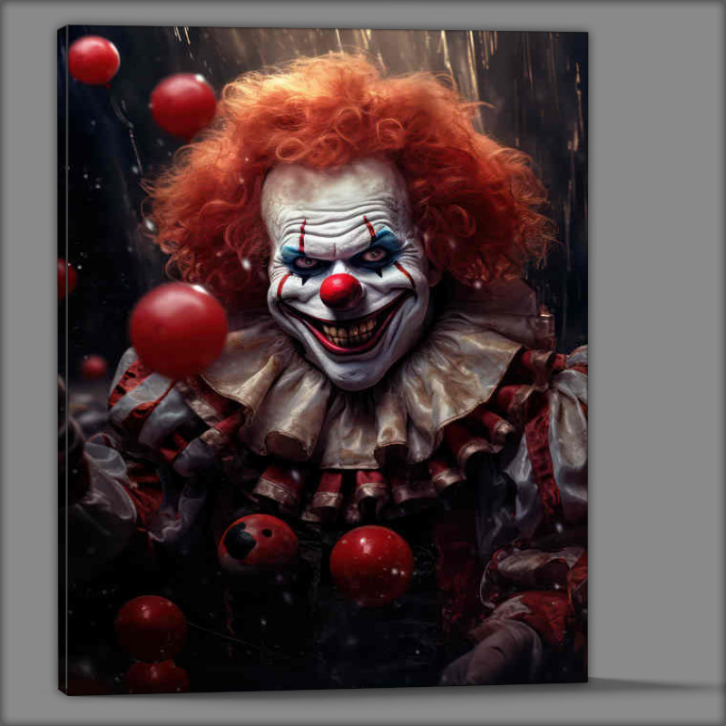 Buy Canvas : (Haunting Laughter The Dark Side of Creepy Clowns)