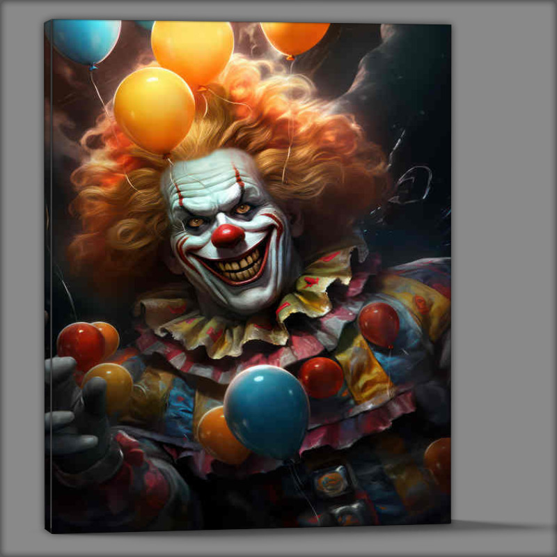 Buy Canvas : (Terror Under the Big Top Creepy Clown Encounters)
