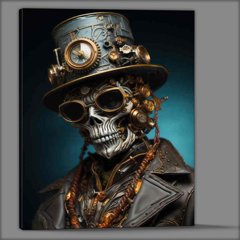 Buy Canvas : (Steampund style skull face abstract style)