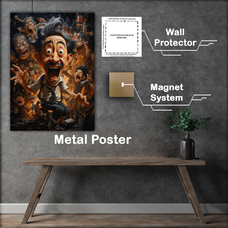 Buy Metal Poster : (The Crazy artist in a thousand styles)