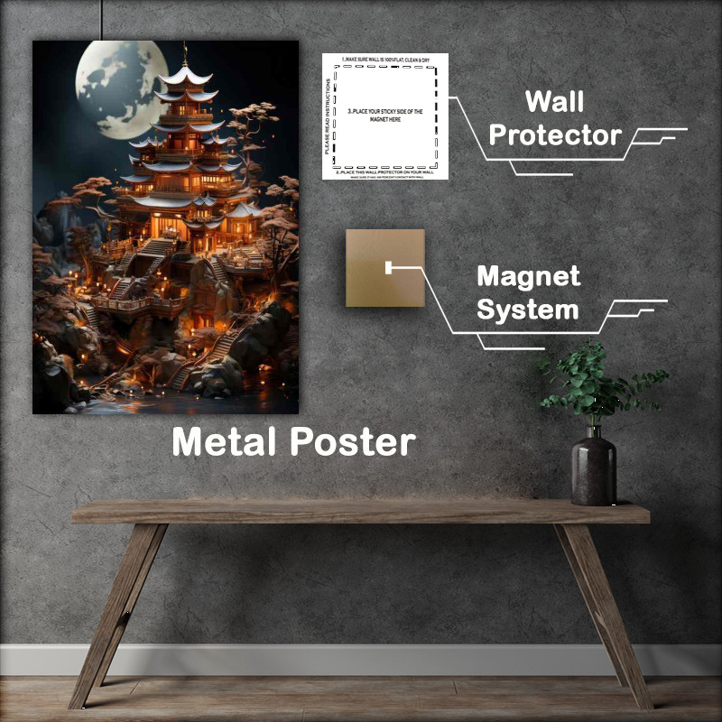 Buy Metal Poster : (Fantasy Castle Rentals Your Dream Vacation Awaits)