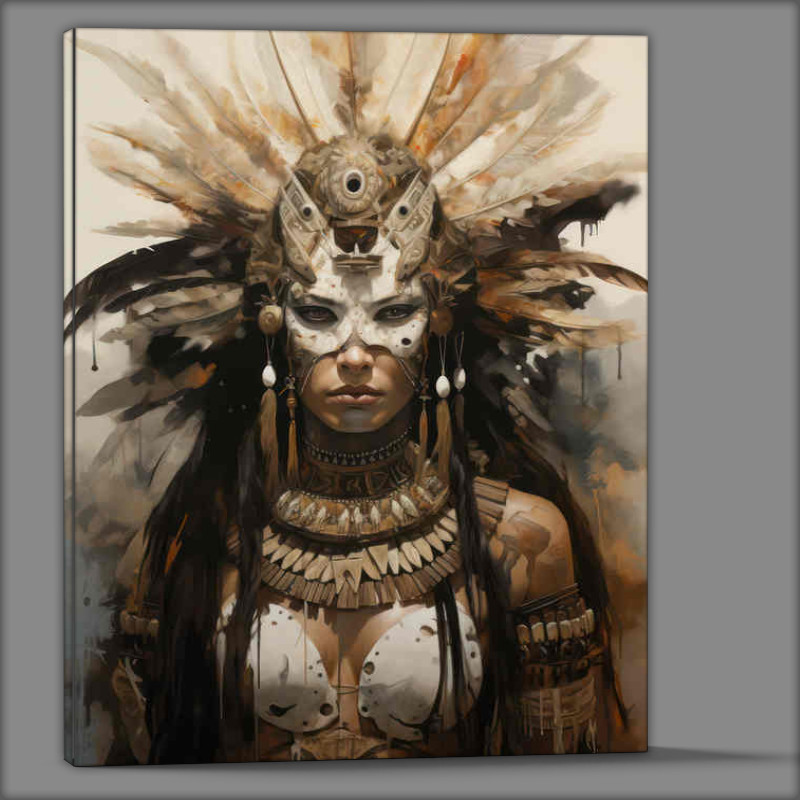 Buy Canvas : (The painted Lady Warrior native american)