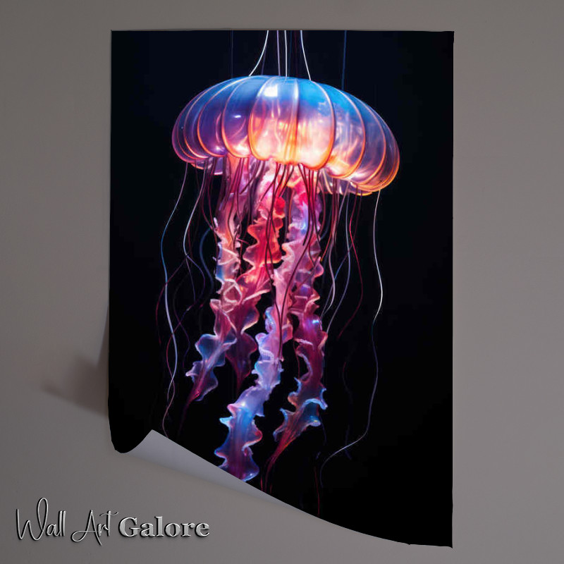 Buy Unframed Poster : (Amazing colours on A Jellyfish)