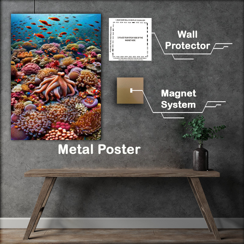 Buy : (British Coral Reef Metal Poster)