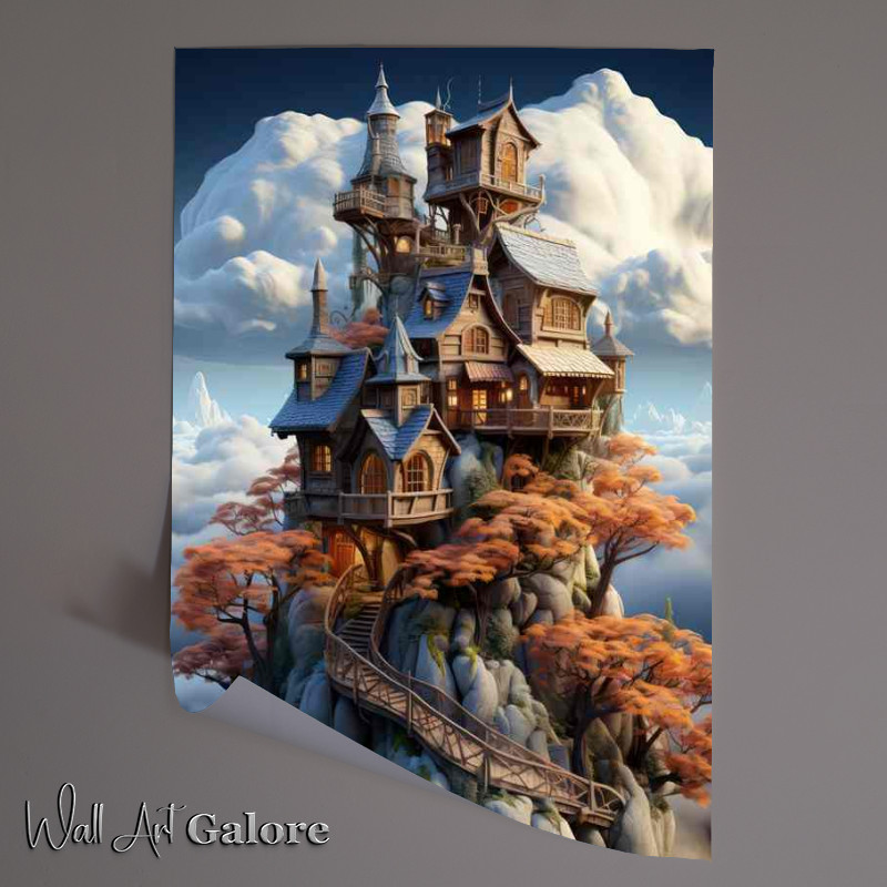 Buy Unframed Poster : (Fantasy Castle Vacation Explore Wonderland)