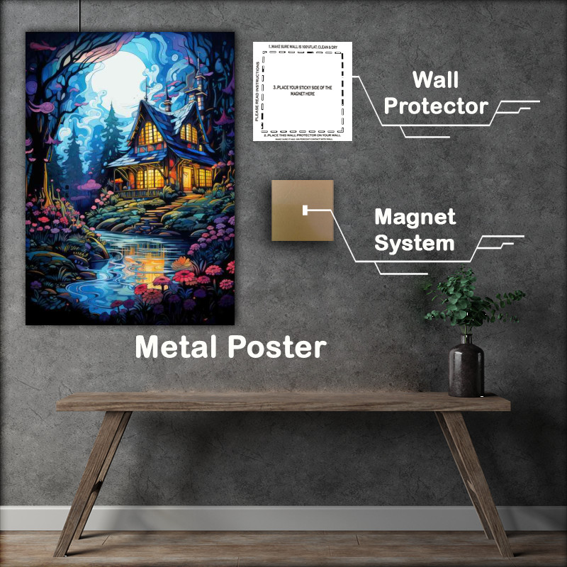Buy Metal Poster : (House on the Island)
