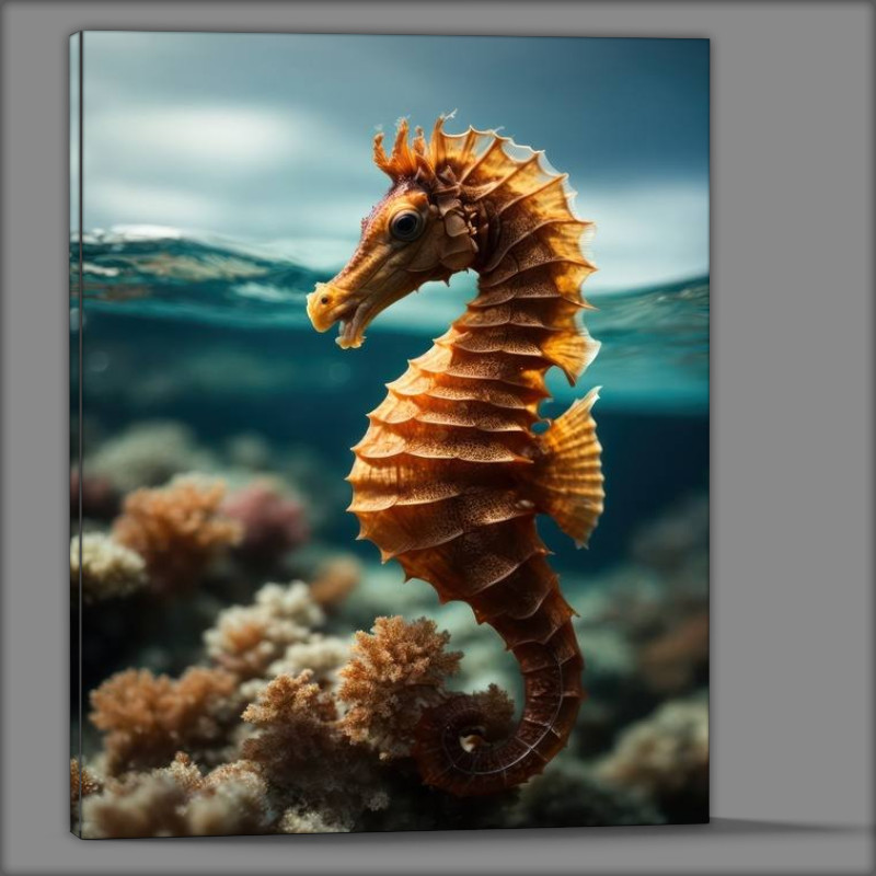 Buy Canvas : (Seahorse Secrets in the ocean)
