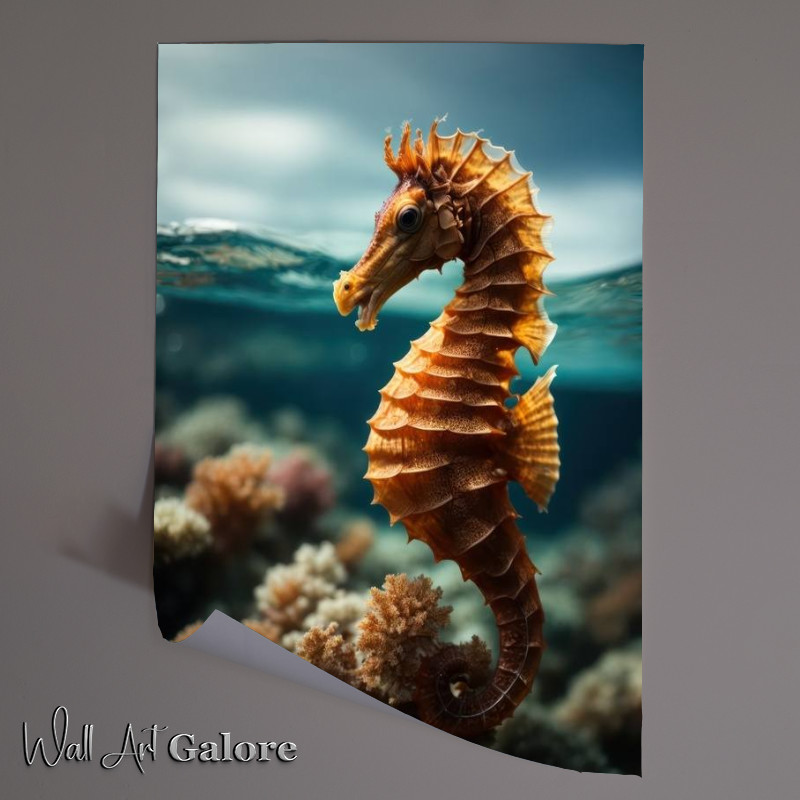 Buy Unframed Poster : (Seahorse Secrets in the ocean)