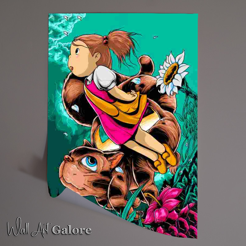 Buy Unframed Poster : (Alice And The Mad Cat)