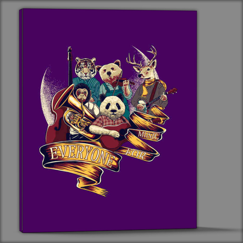 Buy Canvas : (Animal Band Music Purple)