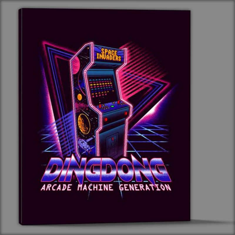 Buy Canvas : (Arcade Machine Generation Purple)