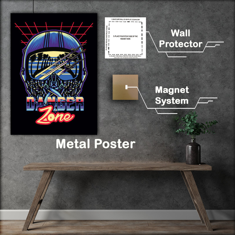 Buy Metal Poster : (Danger zone flight mode)