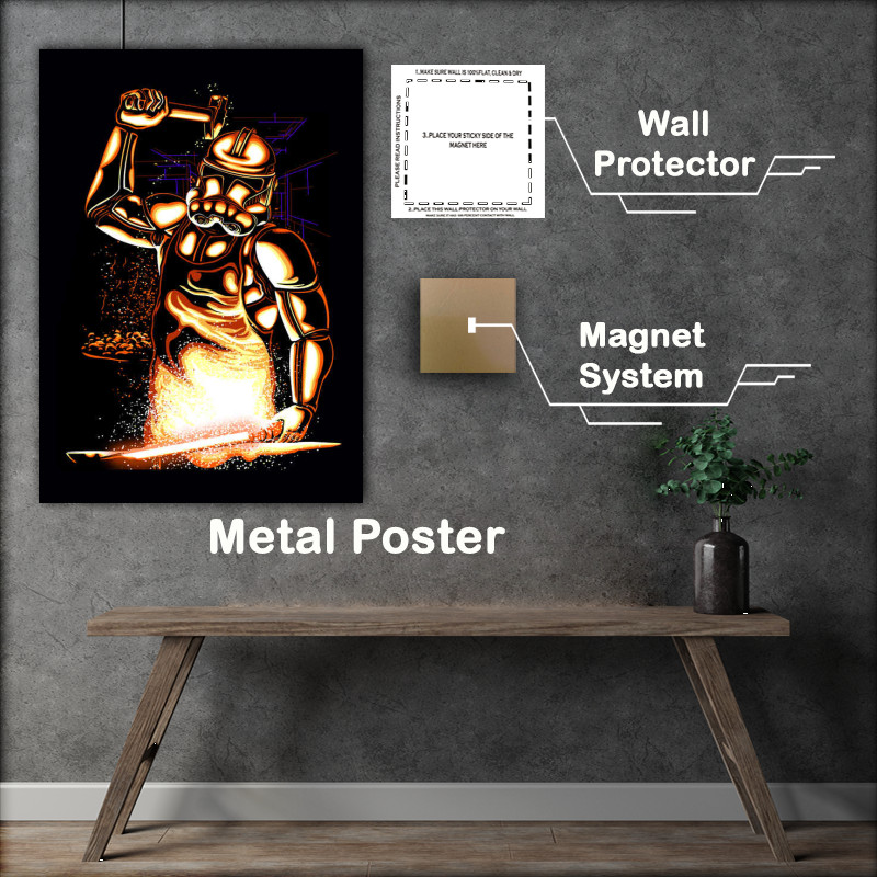 Buy Metal Poster : (Forging Vader)