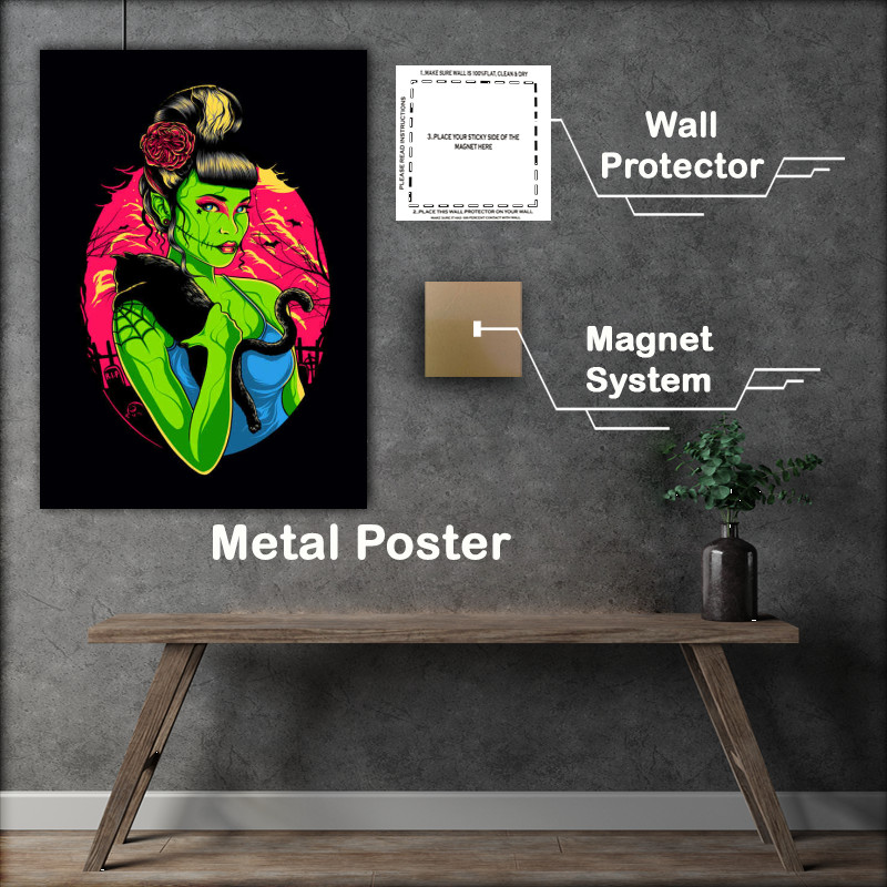 Buy Metal Poster : (Frankenstein Girl)